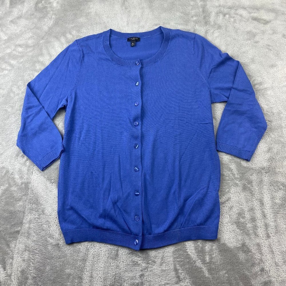 Talbots Button Down Long Sleeve Sweater Women's Size Petite Mp BRAND NEW